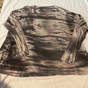 Tie Dye drop shoulder long sleeve Shirt